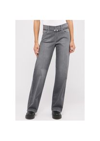 Angels Relax-fit-Jeans &raquo;LIZ BELT&laquo; mit G&uuml;rtel grau, Gr&ouml;&szlig;e 38