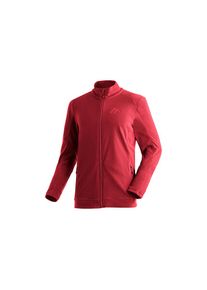 Maier Sports Fleecejacke &raquo;Dennis Jacket M&laquo; Herren Midlayer, pflegeleichtes Fleece mit 2 RV-Taschen rot, Gr&ouml;&szlig;e 50