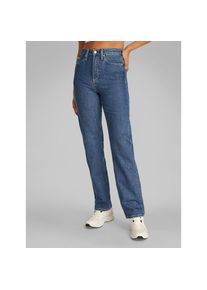 Calvin Klein Jeans Straight-Jeans &raquo;HIGH RISE STRAIGHT&laquo; in mittelblauer Waschung blau, Gr&ouml;&szlig;e 30