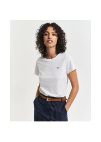 Gant T-Shirt &raquo;REG SHIELD KA T-SHIRT&laquo; mit einer kleinen aufgestickten Wappen-Grafik auf der Brust wei&szlig;, Gr&ouml;&szlig;e 3XL