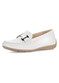 Gabor Mokassin &raquo;FLORENZ&laquo; , Komfortschuh, Bequemschuh, Slipper in Weite G (=weit) wei&szlig;, Gr&ouml;&szlig;e 41