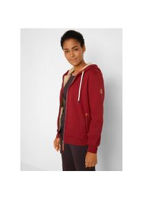 bonprix Kapuzensweatjacke mit kontrastfarbenem Teddyfutter rot, Gr&ouml;&szlig;e 44/46 (L)