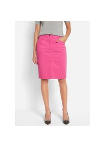 bonprix Jeansrock &raquo;Jeansrock, Stretch&laquo; Minirock mit Stretch rosa, Gr&ouml;&szlig;e 52