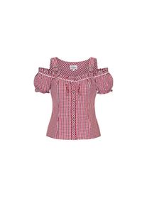 N&uuml;bler N&uuml;bler Dirndlbluse &raquo;Miederbluse Herta&laquo; rot, Gr&ouml;&szlig;e 50