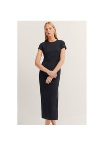 Bugatti Sommerkleid mit Seitenschlitzen schwarz, Gr&ouml;&szlig;e 42