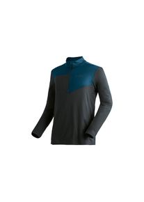 Maier Sports Rollkragenpullover &raquo;Felian&laquo; Herren Midlayer, pflegeleichtes Half-Zip Fleece, Regular Fit schwarz, Gr&ouml;&szlig;e 56
