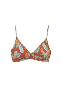 Sunseeker Triangel-Bikini-Top &raquo;Suva&laquo; mit Mesh-Einsatz und Wickeloptik rot, Gr&ouml;&szlig;e 32