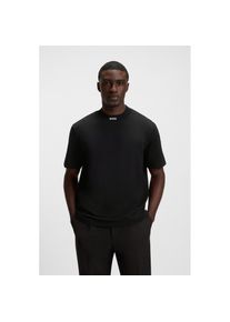 BOSS Green T-Shirt &raquo;Tee Collar Zone&laquo; mit Logo am Ausschnitt schwarz, Gr&ouml;&szlig;e XL