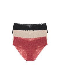 Dorina Slip &raquo;Lana&laquo; 3er Pack, florale Spitze orange, Gr&ouml;&szlig;e XL