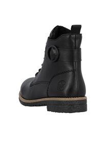 Rieker Schn&uuml;rstiefelette Schn&uuml;rboots, Stiefelette, Blockabsatz mit dekorativer Zierschnalle