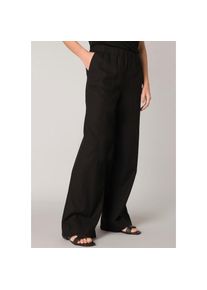 Base Level Leinenhose &raquo;Yul&laquo; Sommerhose mit elastischem Bund schwarz, Gr&ouml;&szlig;e 42