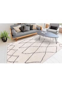 my home Hochflor-Teppich &raquo;Bella&laquo; rechteckig 27 mm H&ouml;he Retro, Wohnzimmer