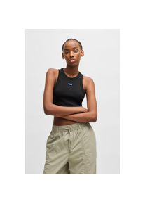 HUGO Blue Tanktop &raquo;Baby Tank&laquo; Cropped-Form schwarz, Gr&ouml;&szlig;e XXL