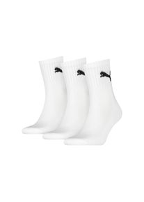 Puma Sportsocken &raquo;short crew&laquo; 3 Stk. tlg. gepolsterte Frottee-Sohle, atmungsaktiv wei&szlig;, Gr&ouml;&szlig;e 43-46