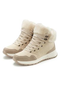 Lascana Winterstiefelette &raquo;High Top Sneaker, Schn&uuml;rschuh, Boots, Stiefelette&laquo; aus wasserabweisendem Material mit Warmfutter VEGAN