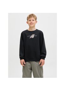 Jack & Jones Jack & Jones Junior Sweatshirt &raquo;JCOTIER PRINT SWEAT CREW NECK SN JNR&laquo; schwarz, Gr&ouml;&szlig;e 152