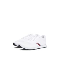 Tommy Hilfiger Sneaker &raquo;NEW RUNNER EVA CORPO KNIT&laquo; , Freizeitschuh, Halbschuh, Schn&uuml;rschuh mit Streifen in Tommy Farben wei&szlig;, Gr&ouml;&szlig;e 41