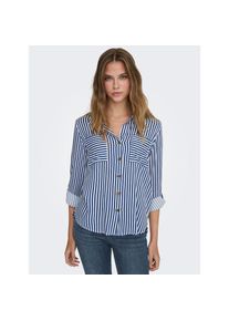 Only Hemdbluse &raquo;ASMIN SHIRT L/S WVN NOOS&laquo; blau, Gr&ouml;&szlig;e S