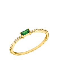 Amor Fingerring &raquo;Smaragreen&laquo; mit Zirkonia (synth.) gr&uuml;n, Gr&ouml;&szlig;e 56