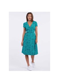 Ragwear Sommerkleid &raquo;LOWENNA&laquo; Ausschnitt mit Wickeleffekt und Taillen Bindeband gr&uuml;n, Gr&ouml;&szlig;e M (38)