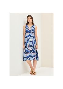 Cecil Midikleid Ohne Taschen &auml;rmellos, mit grafischem Muster blau, Gr&ouml;&szlig;e M (40)