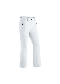 Maier Sports Skihose &raquo;Ronka&laquo; Damen Schneehose, wind- und wasserdicht, 2 RV-Taschen, Regular Fit wei&szlig;, Gr&ouml;&szlig;e 42