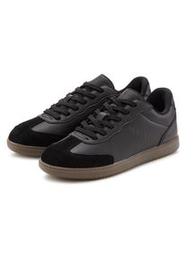ELBSAND Sneaker &raquo;Freizeitschuh&laquo; Retro Sneaker, Halbschuh, Schn&uuml;rschuh mit Lederanteil Unisex schwarz, Gr&ouml;&szlig;e 41