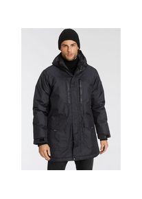 Polarino Funktionsparka mit Kapuze Atmungsaktiv, winddicht und wasserdicht. Wassers&auml;ule 5000mm. schwarz, Gr&ouml;&szlig;e 44