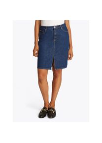 Tommy Hilfiger Jeansrock &raquo;DNM KNEE STRAIGHT SKIRT RW ACE&laquo; mit Schlitz vorne, mit Nieten blau, Gr&ouml;&szlig;e 34