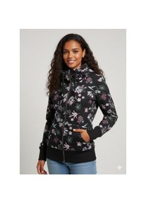 Ragwear Sweatjacke &raquo;NESKA ZIP FLOWERS O&laquo; mit extra breiten B&uuml;ndchen