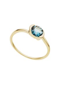 Firetti Goldring &raquo;Schmuck Geschenk Gold 333 Damenring Goldring Edelstein Farbstein&laquo; mit Blautopas (behandelt) goldfarben, Gr&ouml;&szlig;e 19