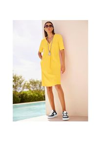 Heine Sommerkleid &raquo;Kleid&laquo; Eingrifftaschen gelb, Gr&ouml;&szlig;e 40