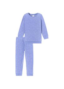 Schiesser Schlafanzug &raquo;Girls World&laquo; 2 tlg. mit komfortablen B&uuml;ndchenabschl&uuml;ssen lila, Gr&ouml;&szlig;e 104