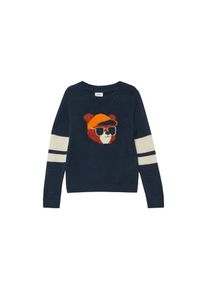 s.Oliver Junior Strickpullover mit Kontraststreifen und Pl&uuml;sch-Intarsien, for boys