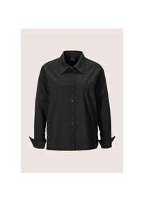 Madeleine Mode MADELEINE Hemdbluse &raquo;Hemdbluse Elegante Bluse mit Glanzakzenten&laquo; schwarz, Gr&ouml;&szlig;e 38