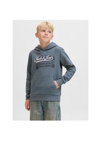 Jack & Jones Jack & Jones Junior Kapuzensweatshirt &raquo;JJELOGO SWEAT HOOD 2 COL AW25 NOOS JNR&laquo; grau, Gr&ouml;&szlig;e 140