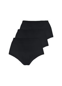 Nina von C. Taillenslip &raquo;3er Pack Damen Taillenslip Fine Cotton&laquo; Spar-Pack schwarz, Gr&ouml;&szlig;e 50