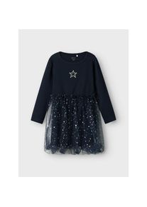 name it T&uuml;llkleid &raquo;NMFRARANA LS DRESS PB&laquo; blau, Gr&ouml;&szlig;e 104