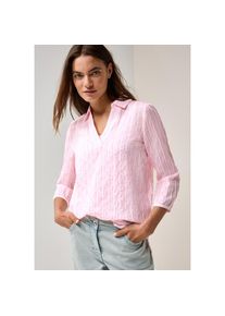 Cecil Hemdbluse mit Strukturdetail-Streifen wei&szlig;, Gr&ouml;&szlig;e XXL (46)