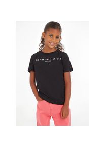 Tommy Hilfiger T-Shirt &raquo;ESSENTIAL TEE&laquo; f&uuml;r Jungen und M&auml;dchen schwarz, Gr&ouml;&szlig;e 8/128