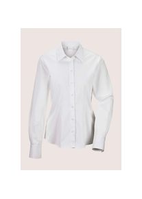 Madeleine Mode MADELEINE Hemdbluse &raquo;Bluse Hemdbluse mit Manschetten&auml;rmeln&laquo; wei&szlig;, Gr&ouml;&szlig;e 46