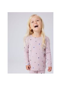 name it Langarmshirt &raquo;NMFNUTTI LS TOP NOOS&laquo; mit tollem Herzchen-Alloverprint lila, Gr&ouml;&szlig;e 92