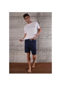 Fila Schlafanzug &raquo;MAN JERSEY PYJAMAS&laquo; 2 tlg. Hose mit elastischem Logobund und Kurzarmshirt wei&szlig;, Gr&ouml;&szlig;e S