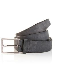 Tom Tailor Synthetikg&uuml;rtel Velourslederg&uuml;rtel, Freizeit- und Anzugsg&uuml;rtel, bis Gr. 120 grau, Gr&ouml;&szlig;e 95