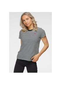 Levi's Levi's T-Shirt &raquo;PERFECT TEE&laquo; mit kleiner Logo-Stickerei schwarz-wei&szlig;, Gr&ouml;&szlig;e M (36/38)