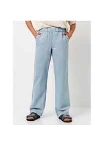 Toni Schlupfhose &raquo;Pia Wide&laquo; Sommerhose in sommerlicher Qualit&auml;t mit Leinen blau, Gr&ouml;&szlig;e 36
