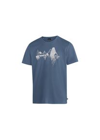Maier Sports T-Shirt &raquo;Tilia Pique M&laquo; Herren Funktionsshirt, Freizeitshirt mit Aufdruck blau, Gr&ouml;&szlig;e S