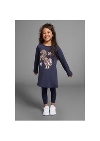 Kidsworld Langarmshirt &raquo;PFERD&laquo; Langarm, ausgestellter Schnitt, bedruckt, Rundhalsausschnitt blau, Gr&ouml;&szlig;e 92/98