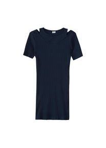 s.Oliver Junior 2-in-1-Kleid Ohne Taschen kniefrei, aus Rippware blau, Gr&ouml;&szlig;e 176
