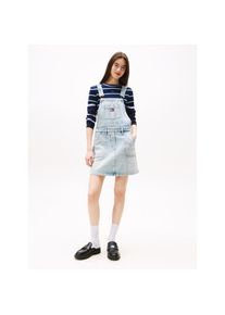 Tommy Jeans Jeanskleid &raquo;DENIM DUNGAREE DRESS DI2014&laquo; Brusttasche aufgesetzte Taschen blau, Gr&ouml;&szlig;e L (40)